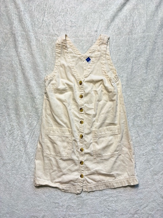 Old Navy Dresses & Skirts - Old Navy Cream Button-Front V-Neck Tank Dress